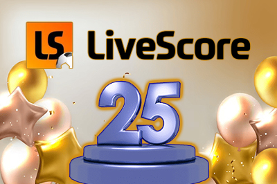 LiveScore объявляет о начале празднования своего 25-летия